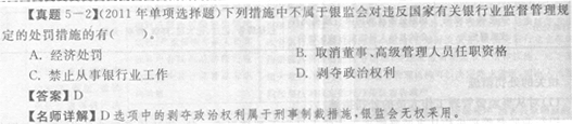 對(duì)銀行業(yè)金融機(jī)構(gòu)的處罰措施2